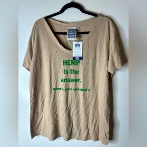 Jungmaven Paige V neck Hemp is the answer tshirt